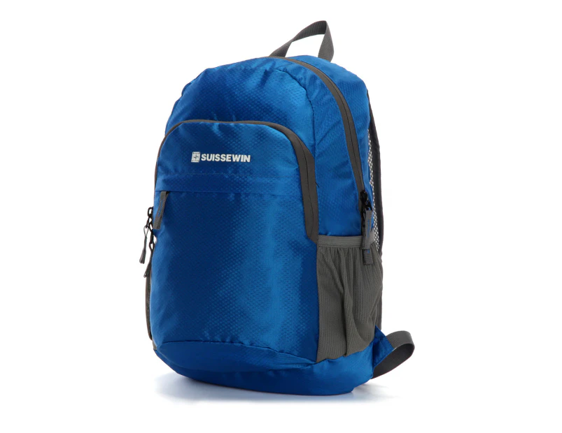 SUISSEWIN Swiss waterproof Folding Backpack Kids Daily backpack  Travel Shoulder Bag SNK2308 Blue
