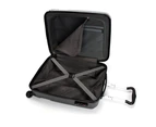Swiss  Luggage Suitcase Lightweight with TSA locker 8 wheels 360 degree rolling HardCase 2 Pieces Set SN6612A&B-Black