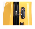 Swiss  Luggage Suitcase Lightweight with TSA locker 8 wheels 360 degree rolling HardCase 3 Pieces Set SN6104A&B&C-Yellow
