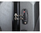 Swiss  Luggage Suitcase Lightweight with TSA locker 8 wheels 360 degree rolling HardCase 3 Pieces Set SN6300A&B&C-Grey