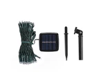 Solar Powered Lights 600 String Fairy LED Dusk to Dawn Auto Sensors - Red, Green, Blue