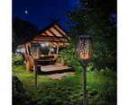 4X 96LED Solar Torch Light Waterproof Flickering Dancing Garden Lantern Lamp