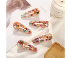 Color Acrylic Hair Clips for Girl,5 Pack