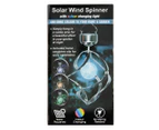Solar Light Colour Changing Wind Spinner - Silver