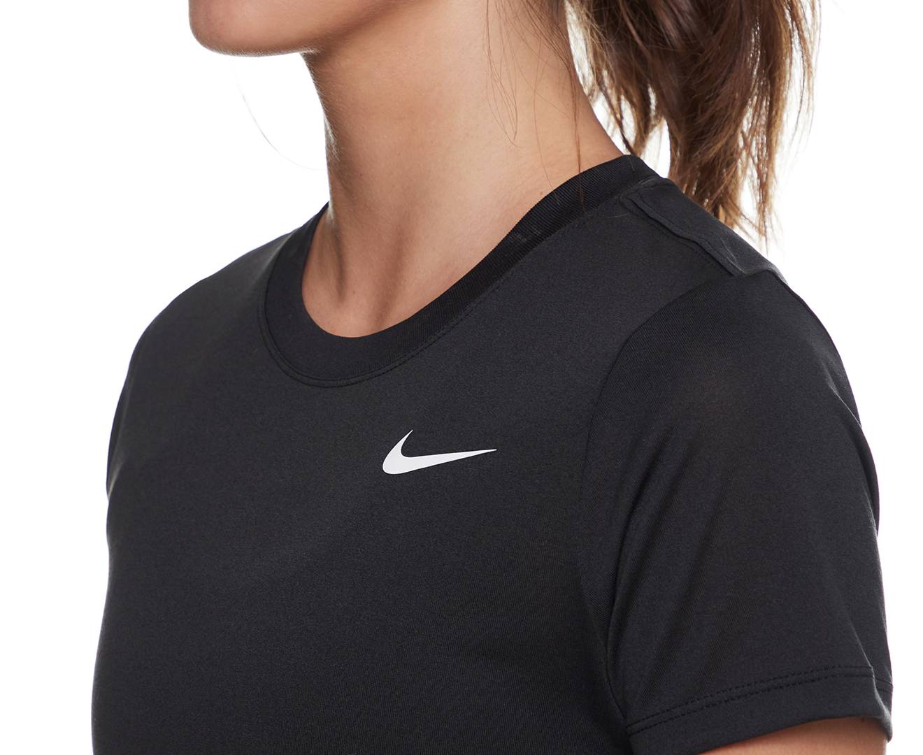 Nike Women's Dry-FIT Legend Crew Tee / T-Shirt / Tshirt - Black | Catch ...