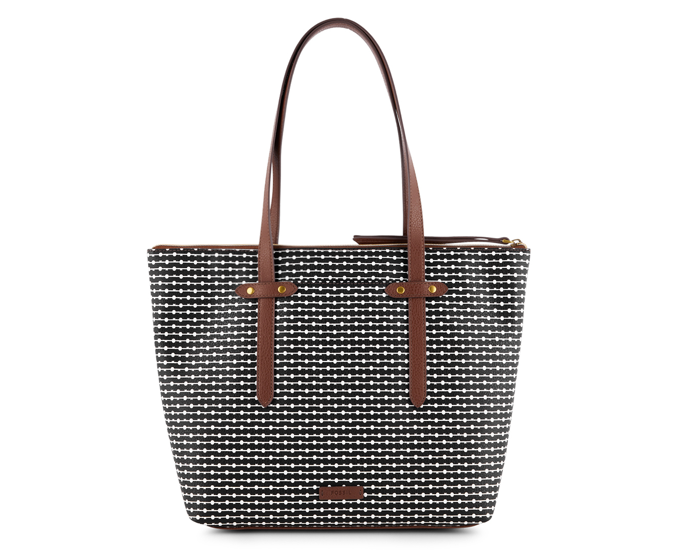 Fossil Felicity Tote Bag - Black/White | Catch.co.nz