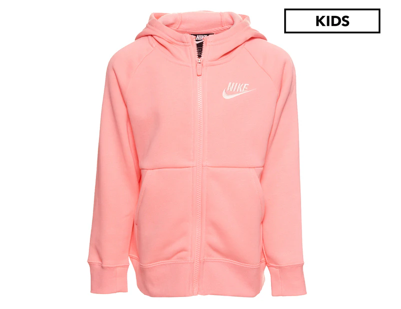Nike Girls' Full-Zip Hoodie - Pink