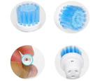 4 pcs SENSITIVE CLEAN Oral B Compatible Electric Toothbrush Replacement Brush Heads