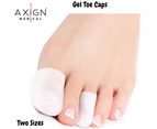 Axign Medical Toe Silicone Gel Protector Sleeve Tubes Ingrown Nail Corn Cushion Cap - White