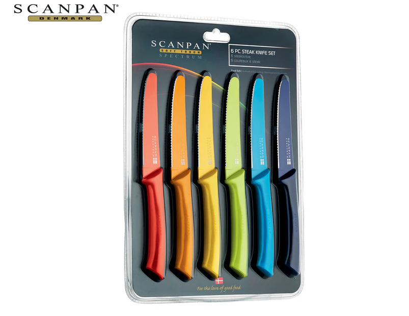 Scanpan 6-Piece Spectrum Steak Knife Set