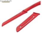 Scanpan 18cm Spectrum Soft Touch Bread Knife - Red 1