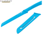 Scanpan 18cm Spectrum Soft Touch Bread Knife - Blue