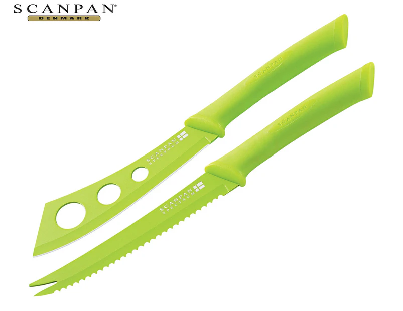 Scanpan 2-Piece Spectrum Cheese Knife Set - Green