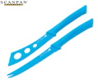 Scanpan 2-Piece Spectrum Cheese Knife Set - Blue