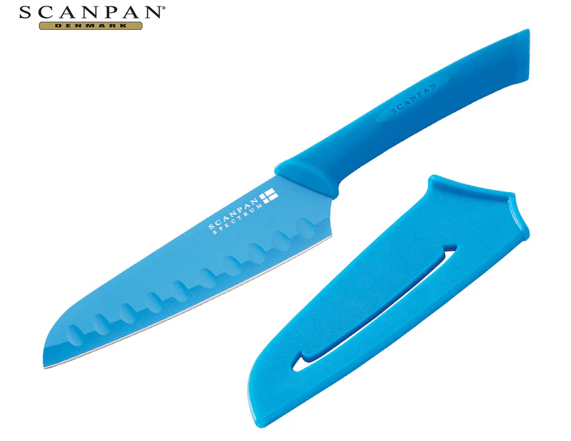 Scanpan 14cm Spectrum Soft Touch Santoku Knife - Blue