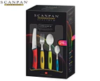 Scanpan 24-Piece Spectrum Soft Touch Cutlery Set - Red/Yellow/Green/Blue