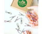 Activated Eco Stainless Steel Infinity Rainbow Clothes Pegs 50-Pack