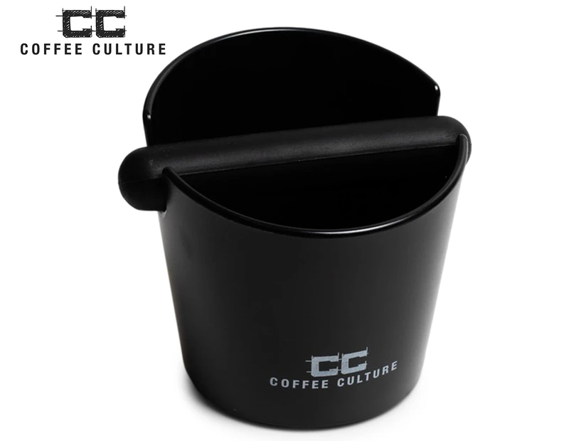 Coffee Culture 13cm Coffee Knock Bin - Black