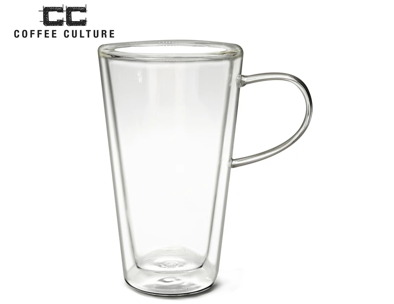 Set of 4 Coffee Culture 250mL Amelia Double Walled Glass - Clear
