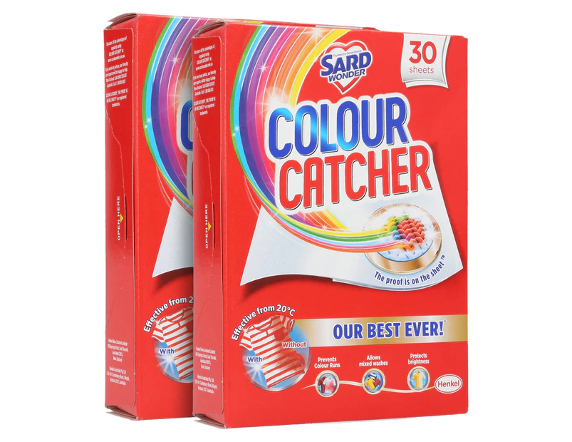 2 x Sard Wonder Colour Catcher Sheets 30pk