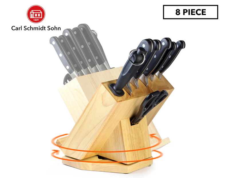 Carl Schmidt Sohn 8-Piece Premium Rotating Knife Block Set