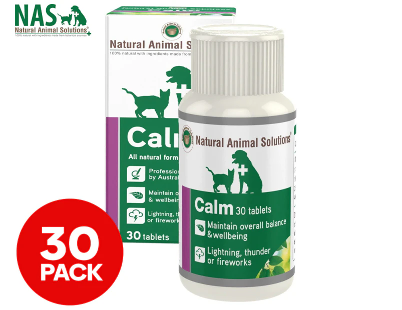 Natural Animal Solutions Calm Remedy For Cats & Dogs 30pk