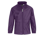 B&C Childrens Sirocco Lightweight Jacket / Childrens Jackets (Purple) - BC101