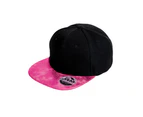 Result Core Unisex Adults Glitter Peak Cap (Black/Pink) - BC4037