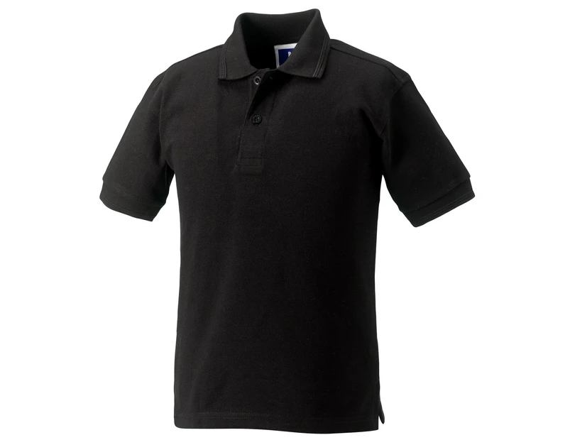 Jerzees Schoolgear Childrens Hardwearing Polo Shirt (Black) - BC584