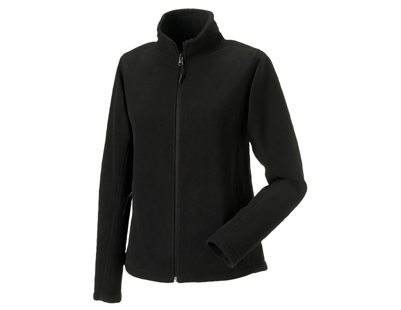Russell Colours Ladies Full Zip Outdoor Fleece Jacket (Black) - BC574