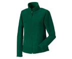 Russell Colours Ladies Full Zip Outdoor Fleece Jacket (Bottle Green) - BC574