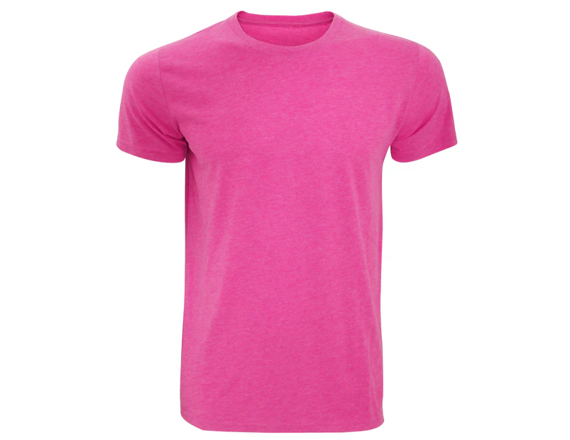Russell Mens Slim Fit Short Sleeve T-Shirt (Pink Marl) - BC2729
