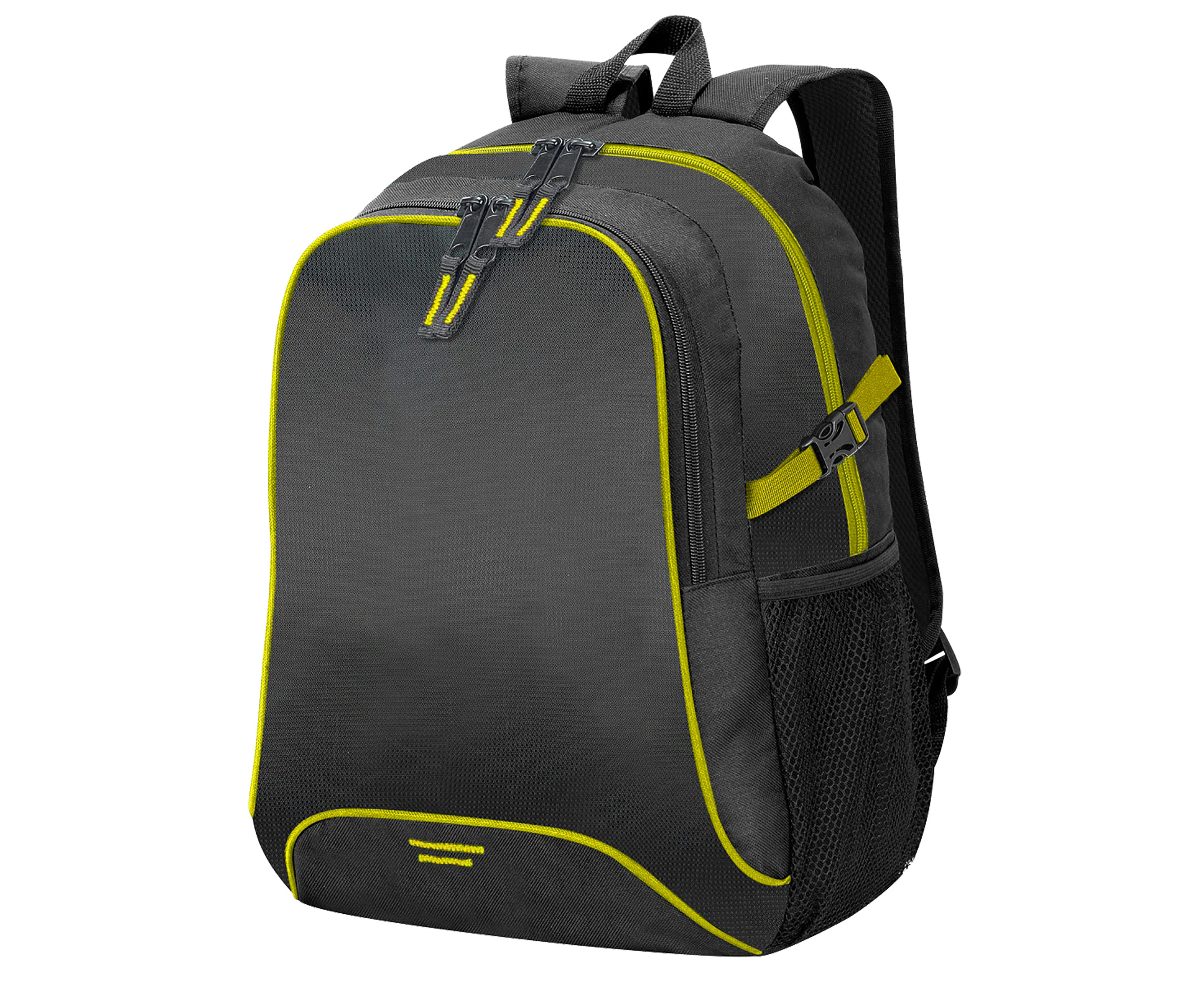 Shugon Osaka Basic Backpack / Rucksack Bag (30 Litre) (Pack of 2) (Black/Yellow) - BC4179