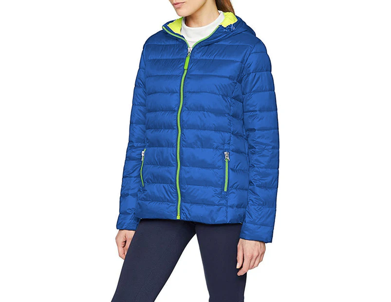 Result Urban Womens Snowbird Hooded Jacket (Ocean/Lime) - BC3254