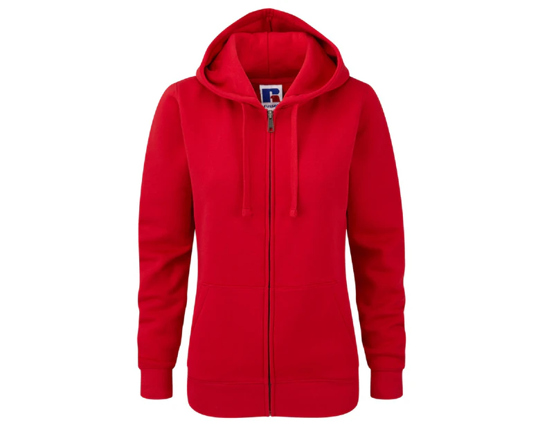Russell Ladies Premium Authentic Zipped Hoodie (3-Layer Fabric) (Classic Red) - BC2731
