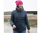 Result Ladies/Womens Ice Bird Padded Jacket (Water Repellent & Windproof) (Navy Blue) - BC2047