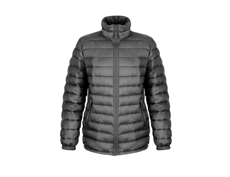 Result Ladies/Womens Ice Bird Padded Jacket (Water Repellent & Windproof) (Black) - BC2047