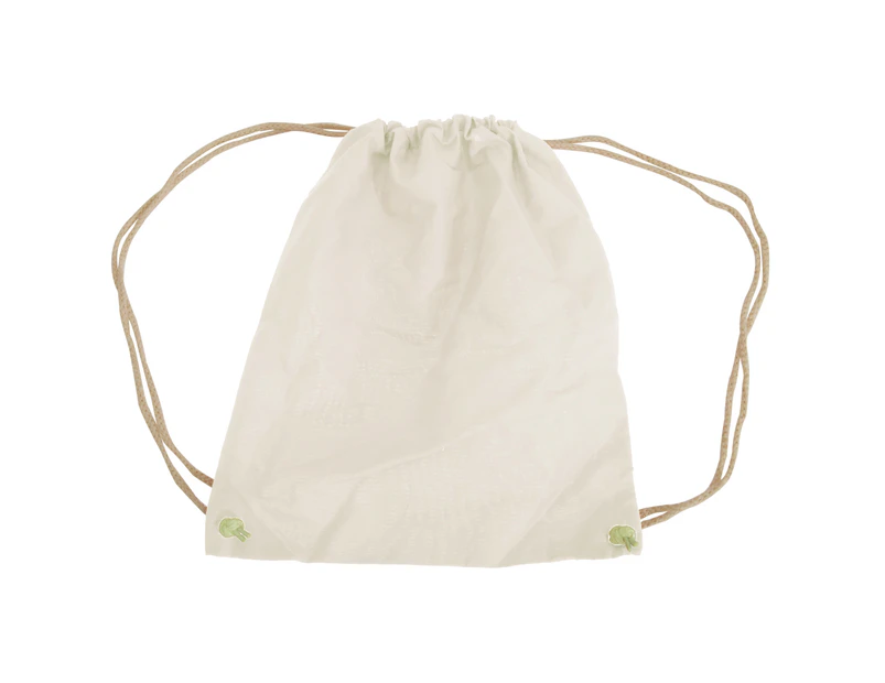 Westford Mill Cotton Gymsac Bag - 12 Litres (Natural) - BC1219