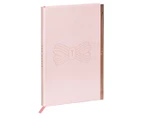 Ted Baker A5 Soft Touch Notebook - Pink Bow