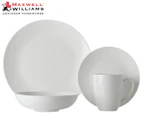 Maxwell & Williams 16-Piece White Basics Fitzrovia Coupe Dinner Set