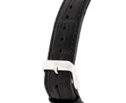 Tommy Hilfiger Men's 46mm Daniel Leather Dress Watch - Black/Silver