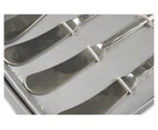 Set of 4 Assorted Stainless Steel Pate Knives - Silver - 14 x 2 cm - 0.12kg