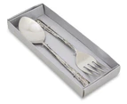 Set of 2 Classic Stainless Steel Salad Servers - Silver - 29 x 6.5 cm - 0.28kg