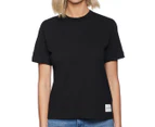 Calvin Klein Jeans Women's Modern Straight Tee / T-Shirt / Tshirt - CK Black