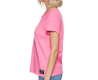 Calvin Klein Jeans Women's Essential Crew Neck Tee / T-Shirt / Tshirt - Shocking Pink