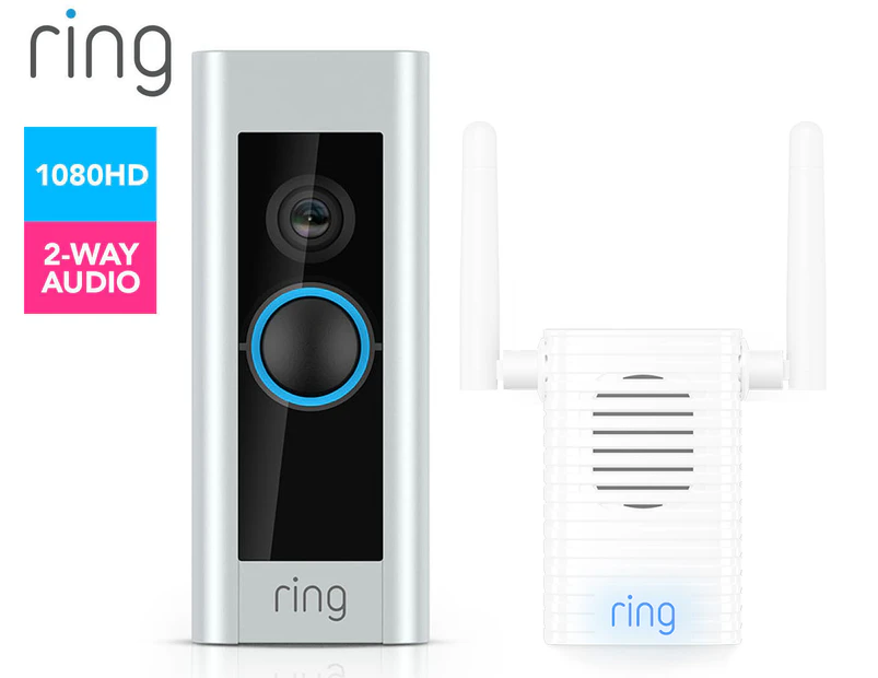 Ring 8VR4P6-0AU0 Hardwired Video Doorbell Pro w/ Chime Pro
