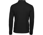 Tee Jays Mens Long Sleeve Fashion Stretch Polo (Black) - BC4045