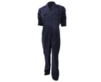 Dickies Redhawk Economy Stud Front Coverall Regular / Mens Workwear (Navy Blue) - BC303