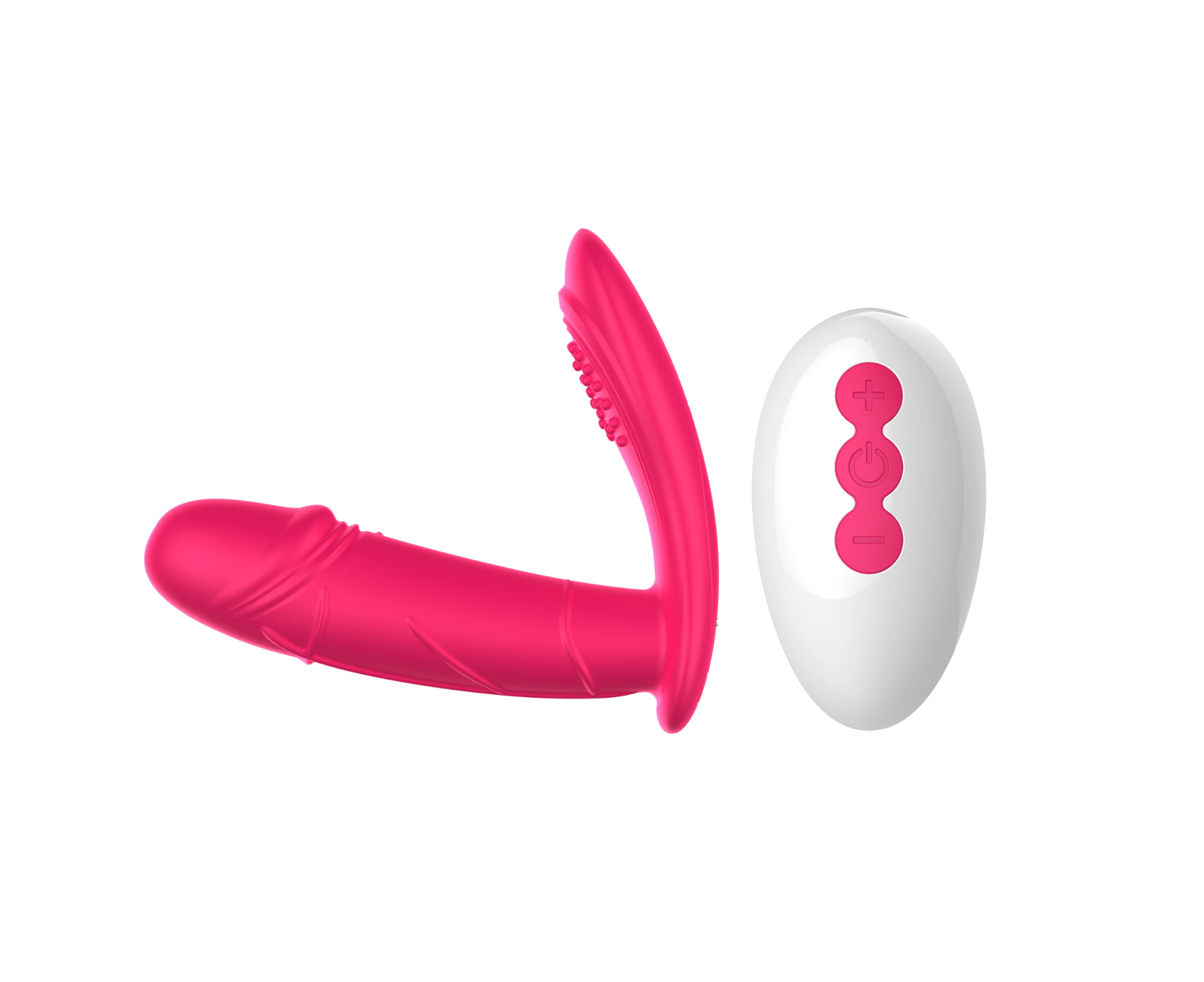 FOX DW Remote Control Wearable Vibrator / Magnetic Auto Thrusting - Rose