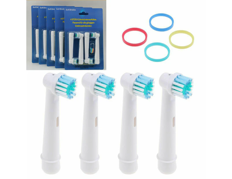 Electric Toothbrush Heads Oral B Compatible Replacement Brush x4 Precision Clean